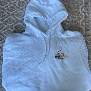 White “Corona Time” Hoodie